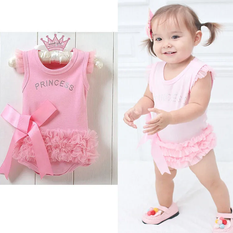 Baby Girls Princess Cotton Bodysuit