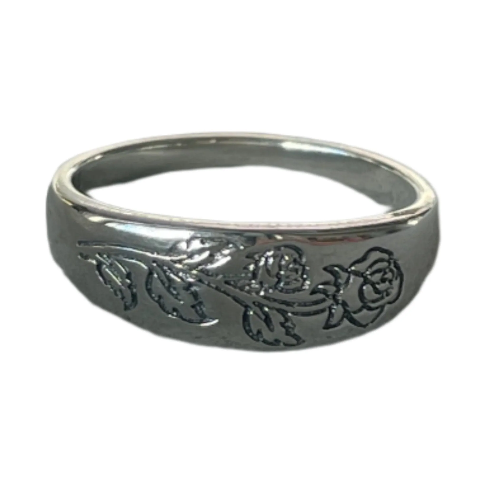 Etched Rose Ring