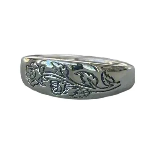 Etched Rose Ring