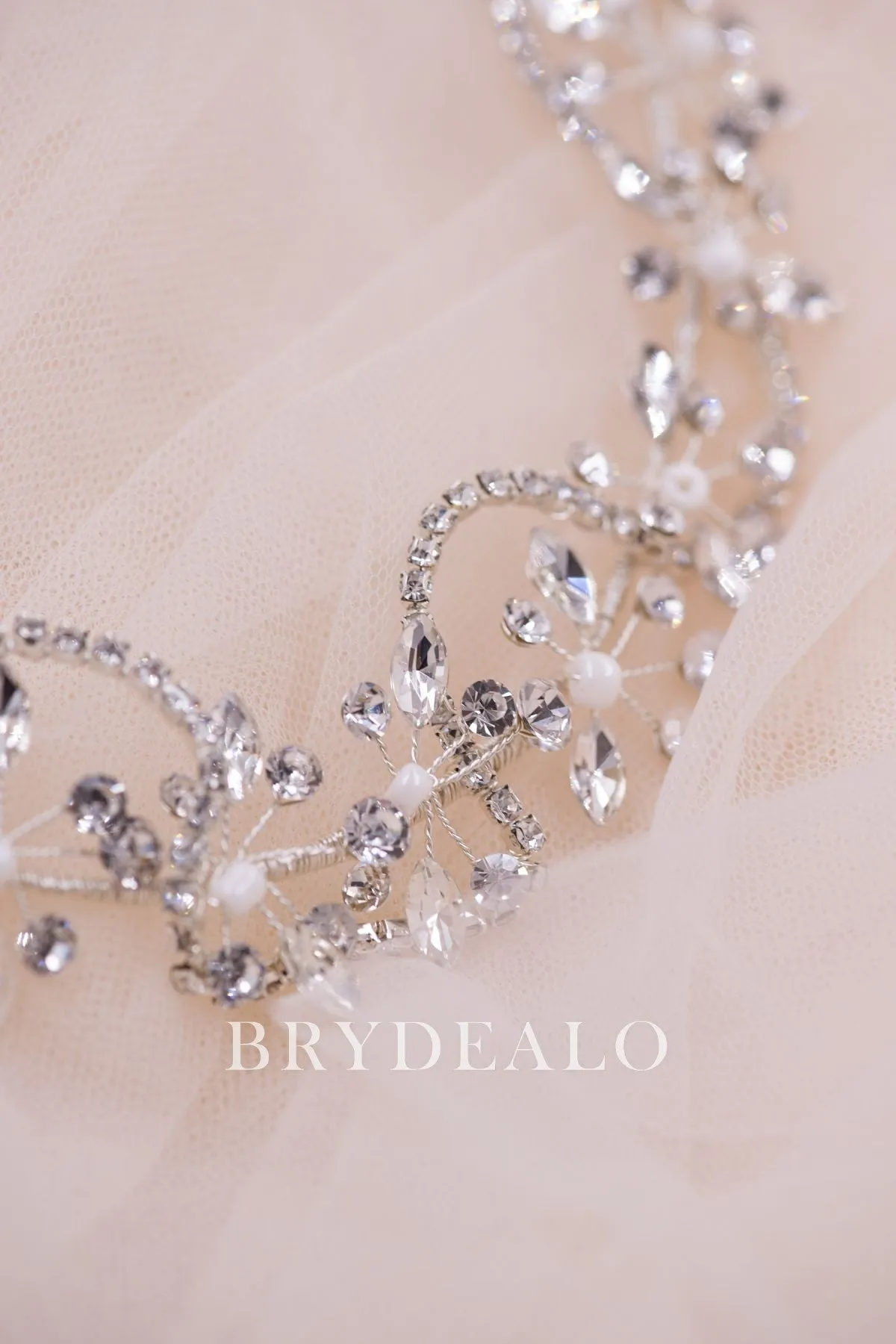 Glamorous Axial Symmetrical Rhinestones Headband