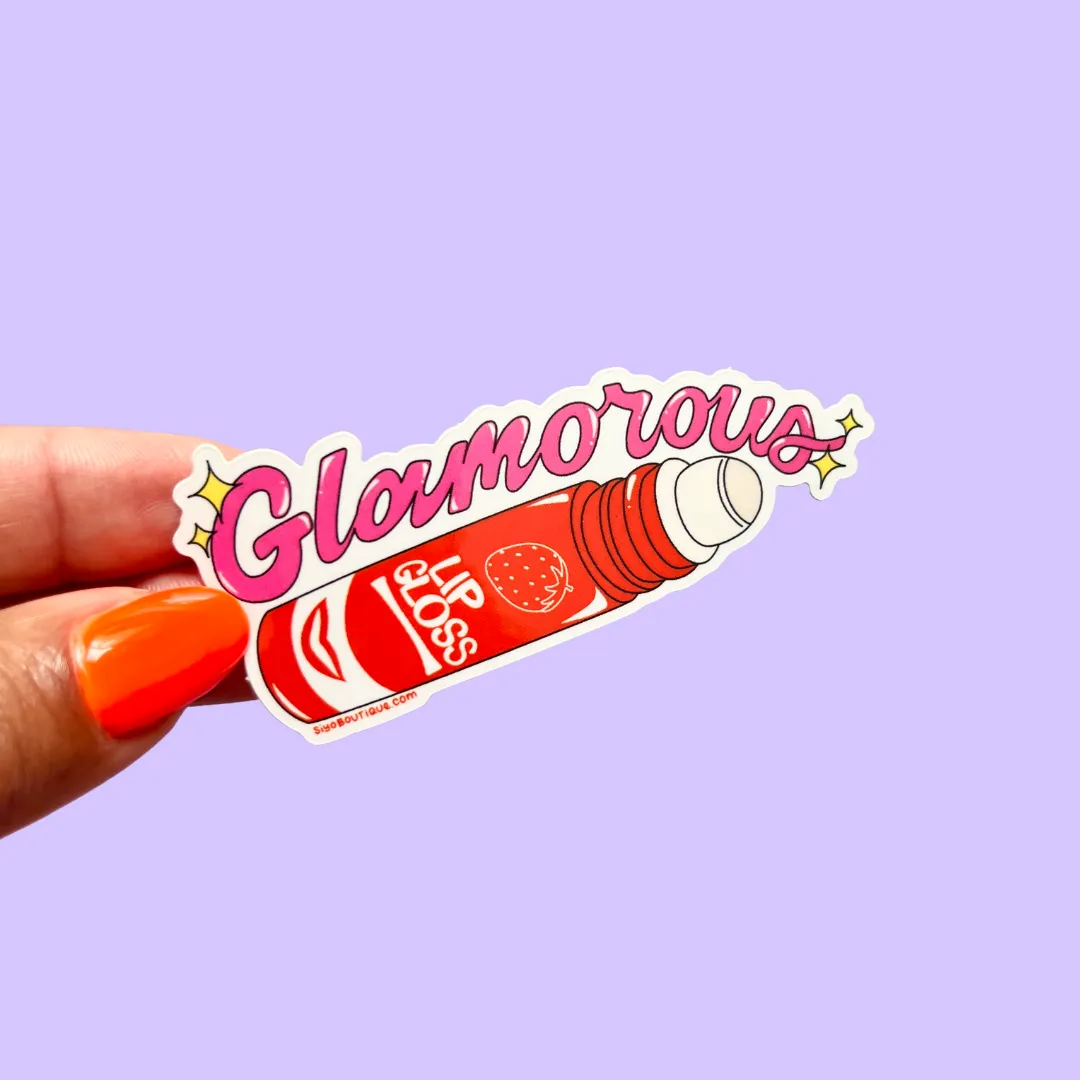 Glamorous Lipgloss Vinyl Sticker