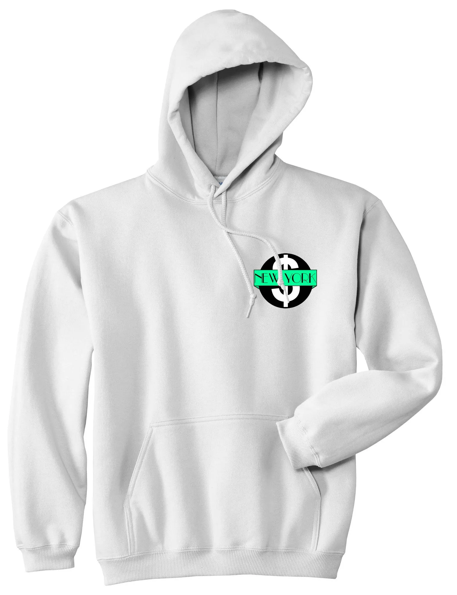 New York Mint Chest Logo Boys Kids Pullover Hoodie Hoody
