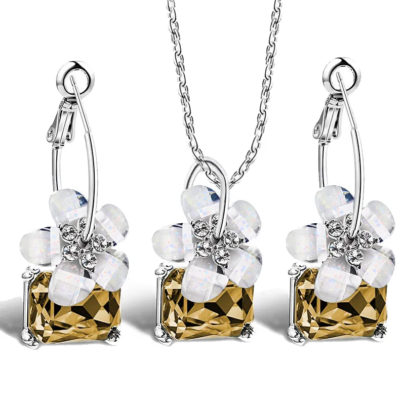 Romantic Flower Jewelry Set