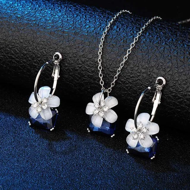 Romantic Flower Jewelry Set