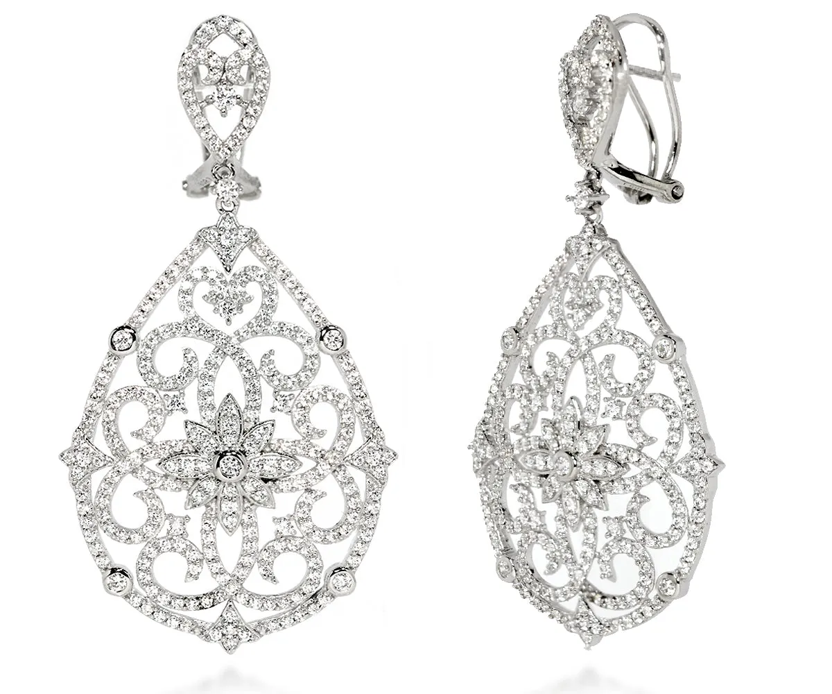 Romantic Victorian Teardrop Earrings