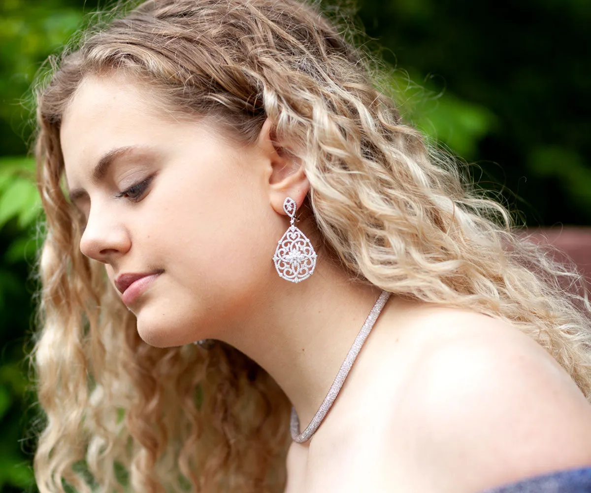 Romantic Victorian Teardrop Earrings