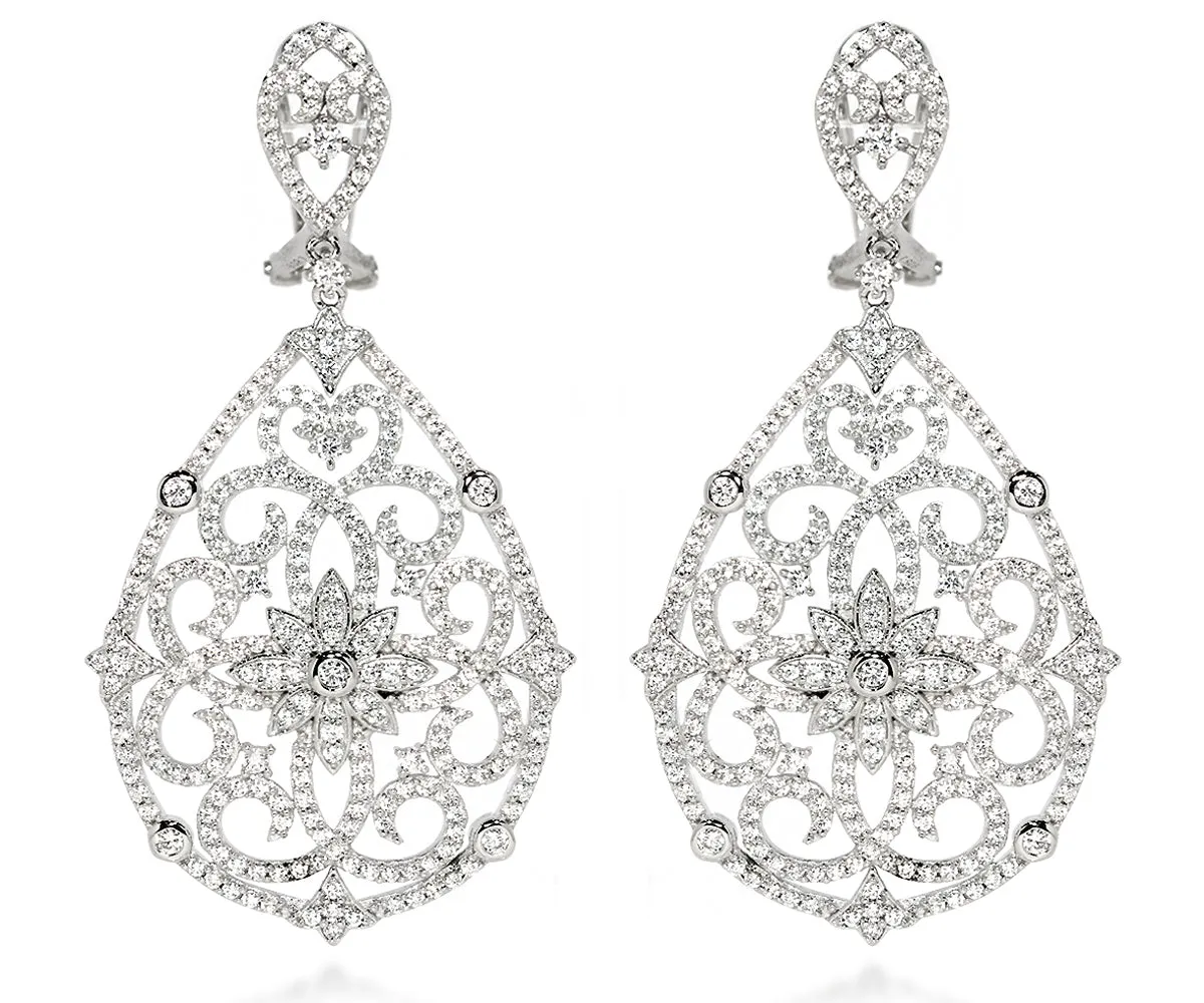 Romantic Victorian Teardrop Earrings