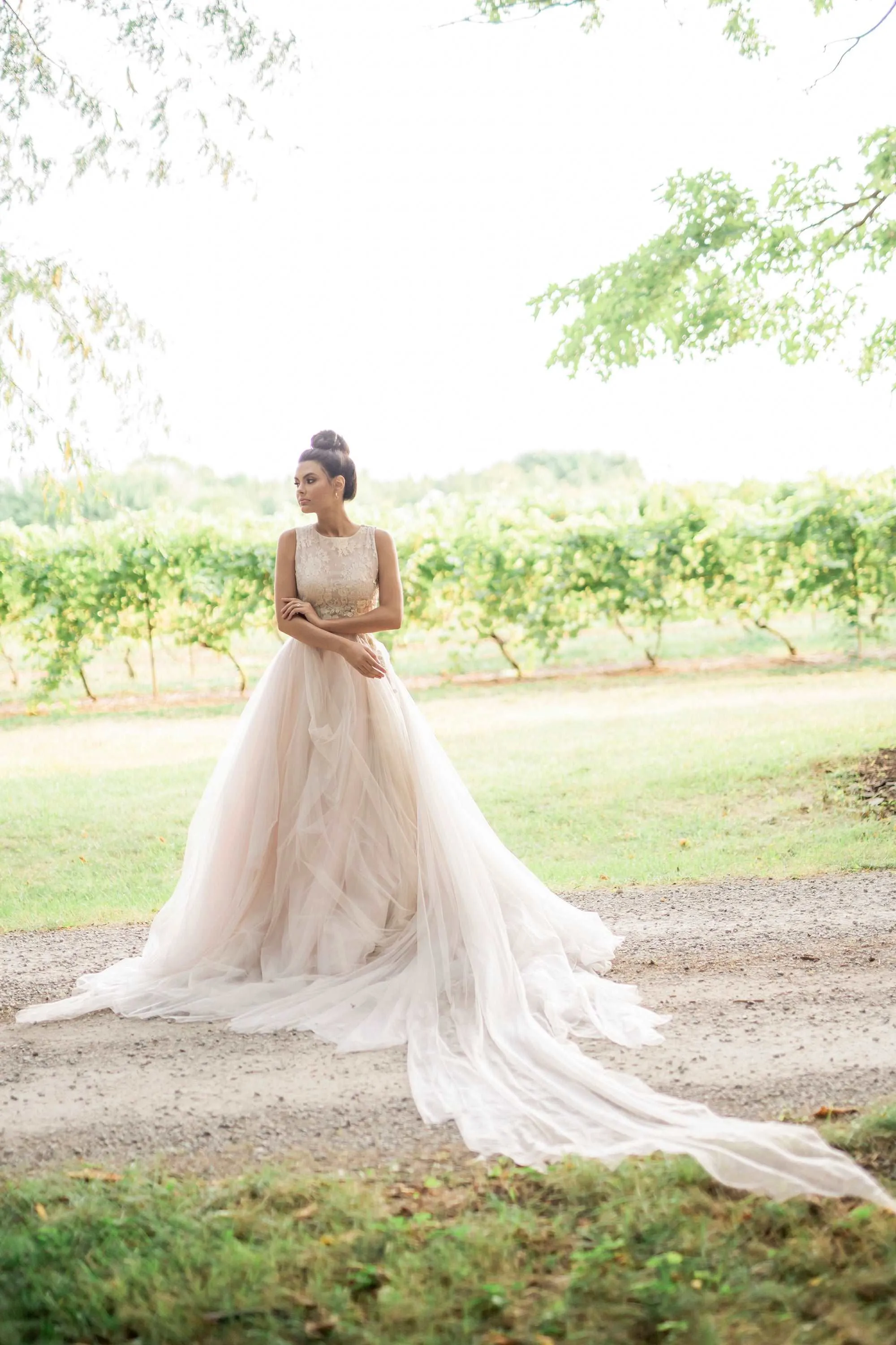 ROSE Romantic Blush Wedding Dress