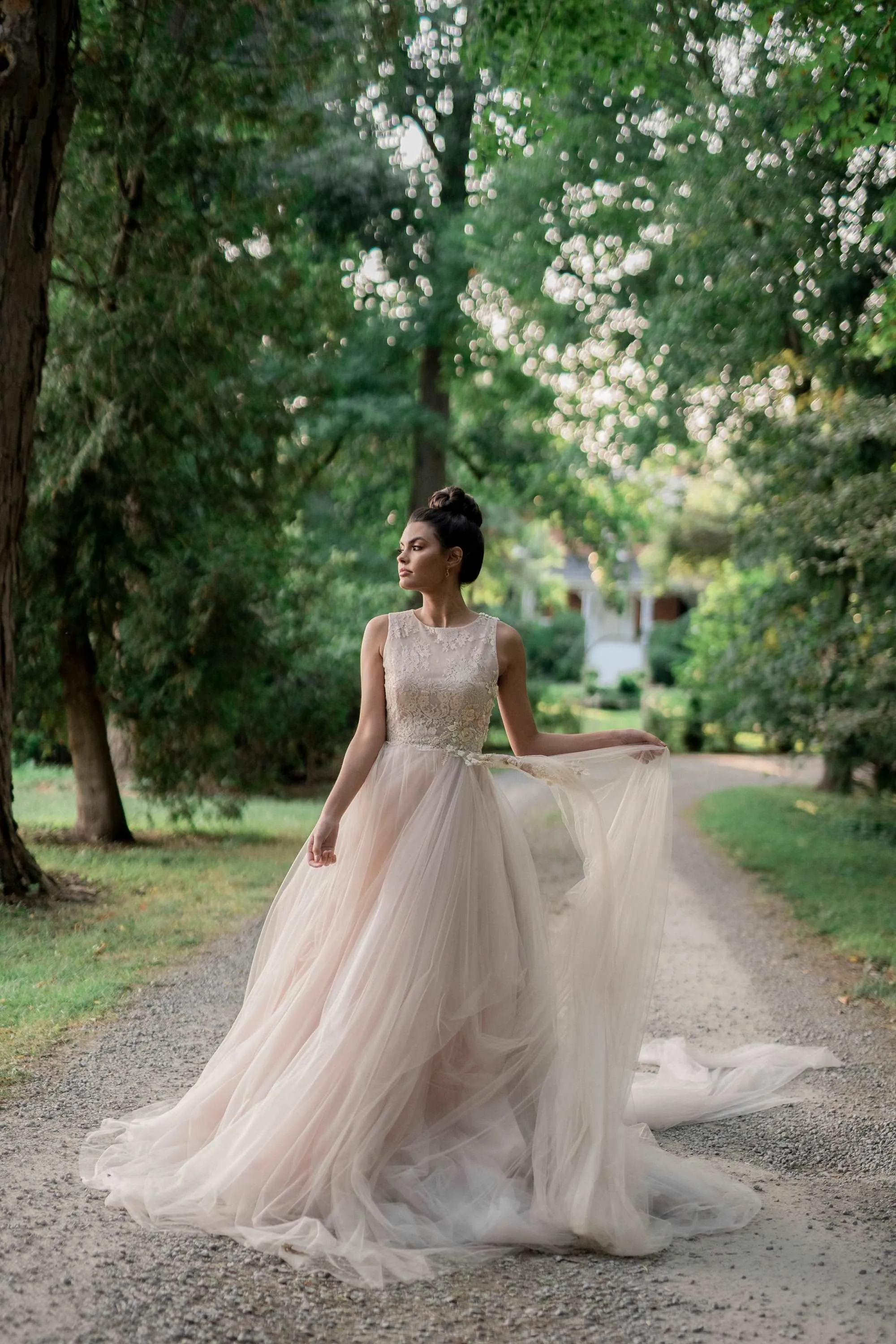 ROSE Romantic Blush Wedding Dress