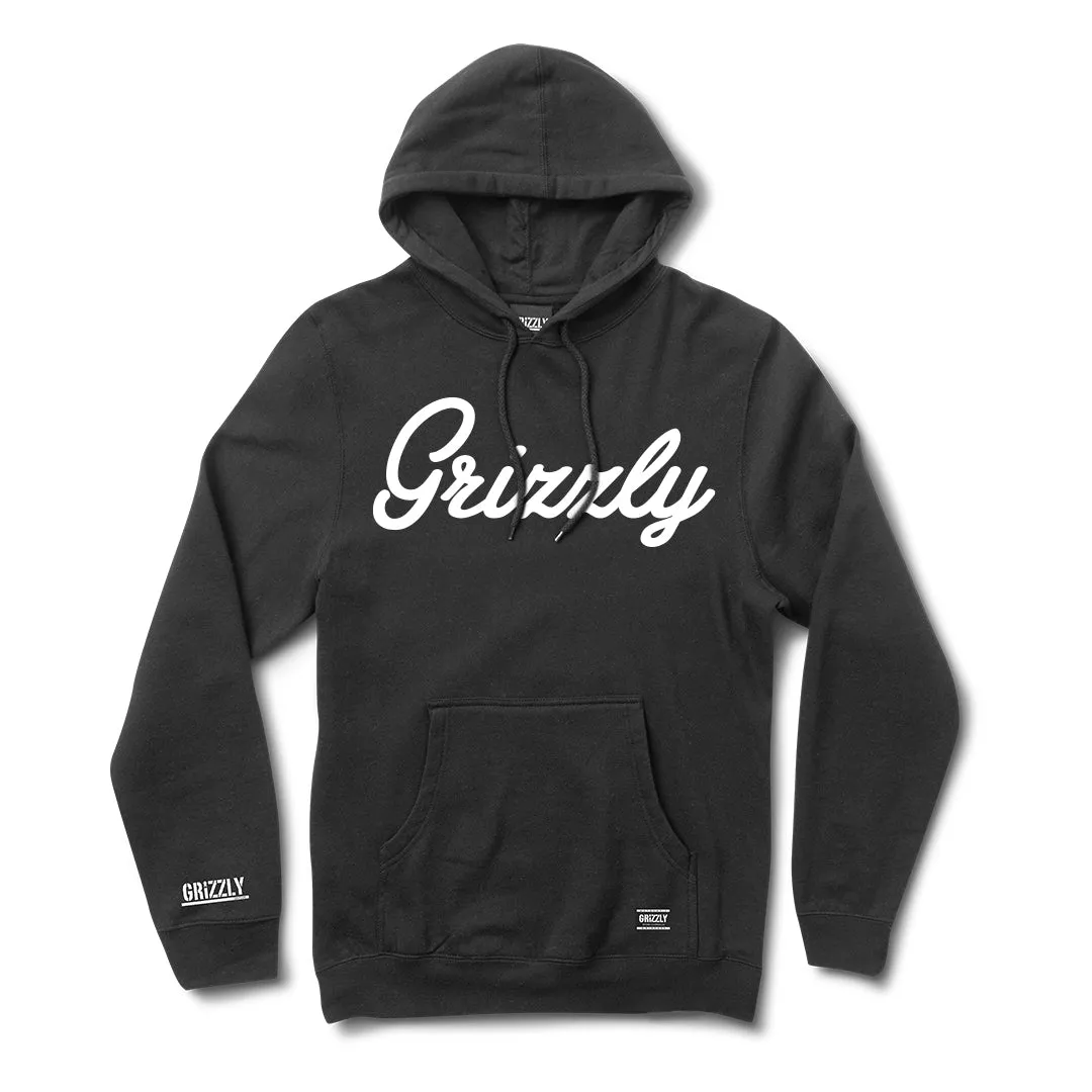 Script Logo Hoody - Black / White