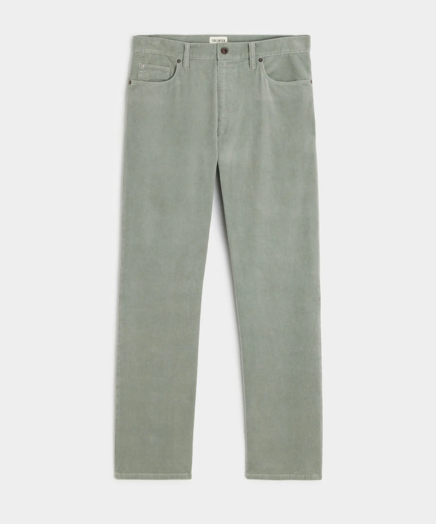 Vintage Straight Fit 5-Pocket Corduroy Pant in Soft Sage